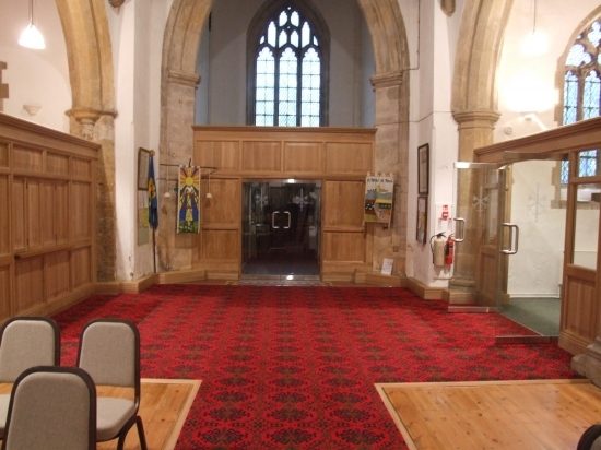 The back of the church after the works