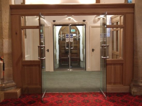New interior doors to the welcome area