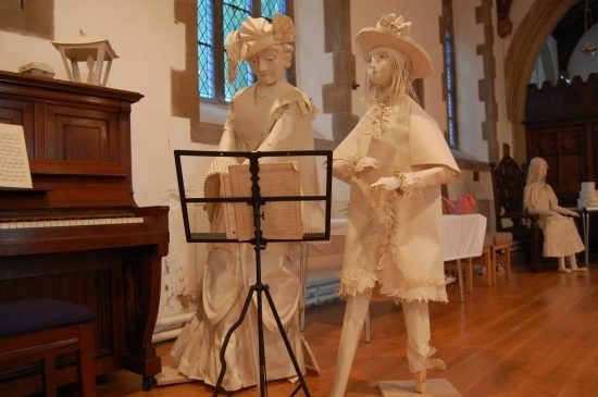 Martyn Pidgen creating a paper sculpture