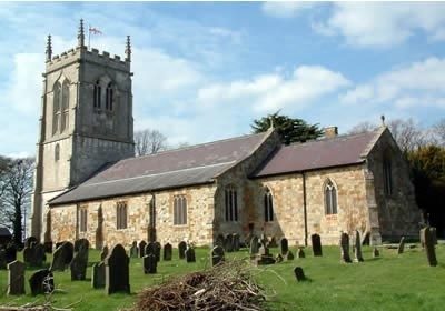Historic photograph of the church