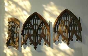 Surviving fragments of the rood screen